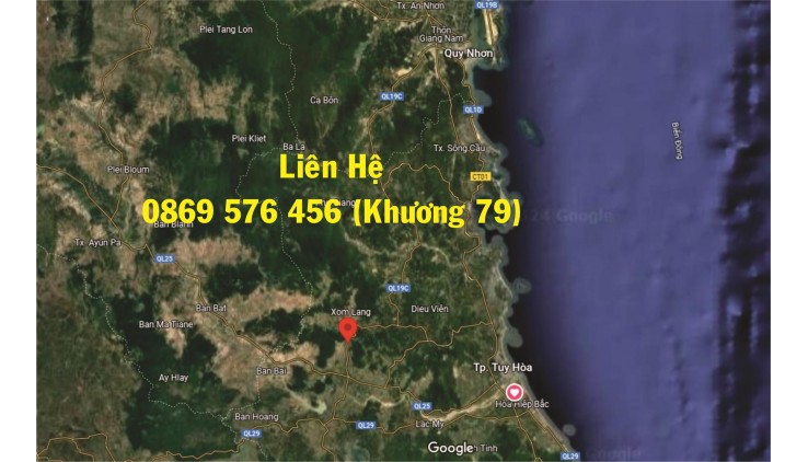 BÁN ĐẤT MẶT TIỀN QUỐC LÔ 25, HUYỆN SƠN HOÀ, TỈNH PHÚ YÊN