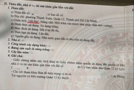 Bán đất hxh full thổ cư 168m2 Tô Ngọc Vân Q12 , liền kề Ngã Tư Ga — 5tỷ7 TL - 0932030061