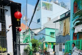 [P3Q8],  NHÀ 4 LẦU. MẶT TIỀN HẺM XE HƠI, TẠ QUANG BỬU. CHỈ 7 TỶ