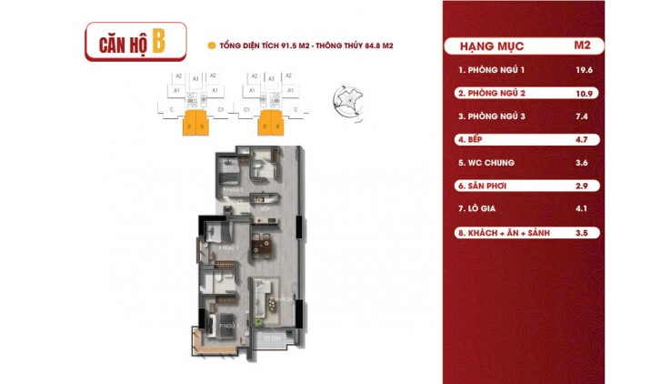 Bán căn hộ Terra Luxury giá 43 triệu/m2 TT mỗi tháng chỉ 5% chiết khấu 2%