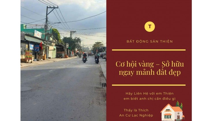 Bán Đất Mặt Tiền Đẹp 350m2 Vuông Vắn 10.5 tỷ Xuân Thới Đông Hóc Môn