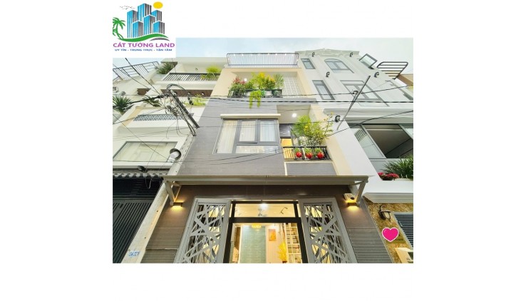 Nhà 5 Tầng đường Bùi Quang Là, Hẻm 6m thông, gần Emart Phan Huy Ích, giá 7.43 tỷ