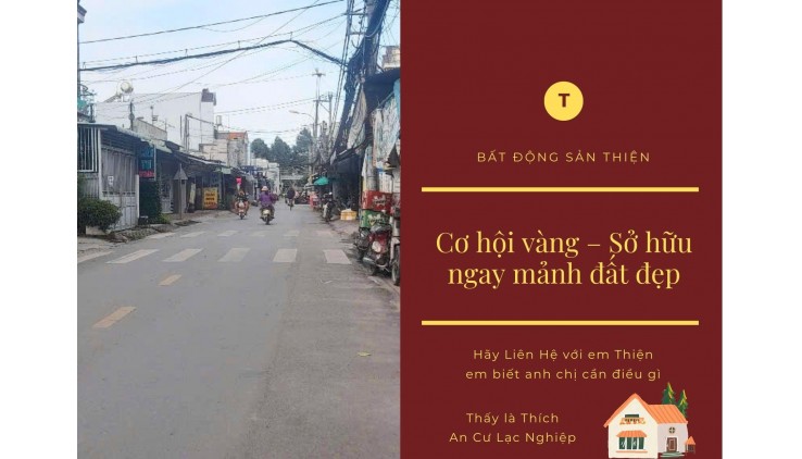 Bán Đất Mặt Tiền Đẹp 350m2 Vuông Vắn 10.5 tỷ Xuân Thới Đông Hóc Môn