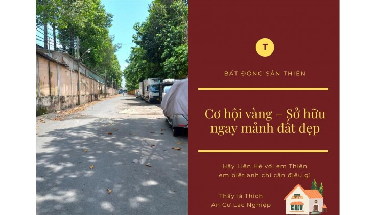 Đất Bán Diện Tích Lớn 145m2, Không Quy Hoạch, Lộ Giới, Hiệp Thành Quận 12, Chưa Tới 3 tỷ
