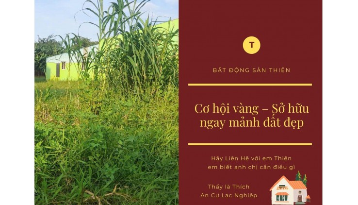 Bán Đất Mặt Tiền Đẹp 350m2 Vuông Vắn 10.5 tỷ Xuân Thới Đông Hóc Môn