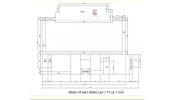 Cho Thuê 1300m2 Lầu 1: 18D Cộng Hoà, Phường 4, Tân Bình