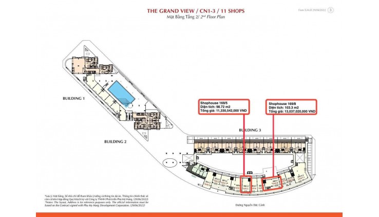 Bán shophouse Grand View, Nguyễn Đức Cảnh, Tân Phong, Q7, TP.HCM, 11,3 tỷ, 103m2