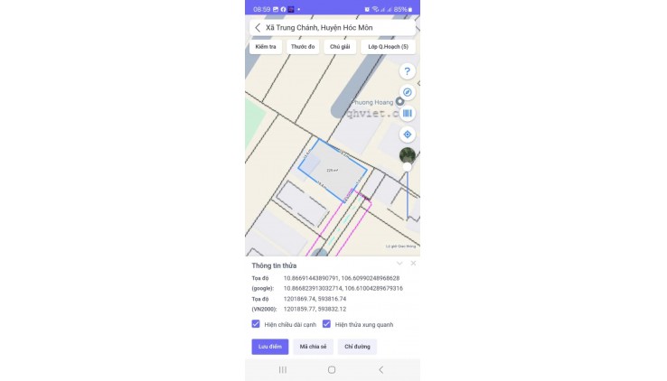 Chính chủ cần bán Đất thổ cư đường Giác Đạo. Trung Chánh. Hóc Môn