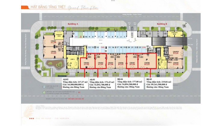 Duy nhất 3 căn – Shophouse The Horizon Phú Mỹ Hưng, Hồ Bán Nguyệt, DT 172-291m², LH: 0901323786