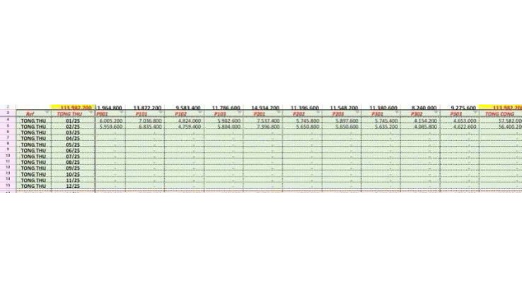 BÁN CHDV LŨY BÁN BÍCH, TÂN PHÚ, 4 TẦNG DÒNG TIỀN 60TR/TH, NHỈNH 7 TỶ