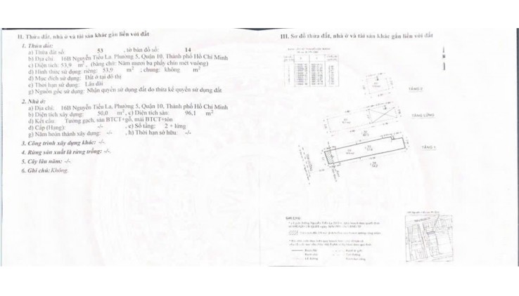 NHÀ VỊ TRÍ ĐẸP - GIÁ TỐT  Đường Nguyễn Tiểu La, Phường 5, Quận 10, Tp Hồ Chí Minh