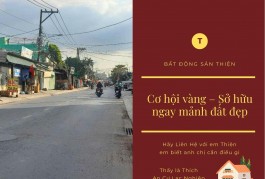 Bán Đất Mặt Tiền Đẹp 350m2 Vuông Vắn 10.5 tỷ Xuân Thới Đông Hóc Môn