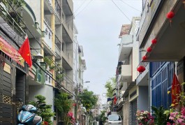 NHÀ GẦN LŨY BÁN BÍCH QUẬN TÂN PHÚ, 56M2, HẺM XE HƠI 8M, NHỈNH 6 TỶ