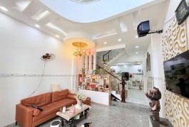 BÁN NHÀ 4 TẦNG BTCT– 60m2- SÁT MẶT TIỀN KÊNH TÂN HÓA–NHỈNH 6 TỶ