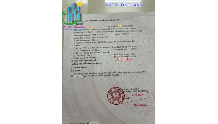 Bán nhà 3 Tầng, Hẻm 6m Phan Huy Ích, Phường 15, chỉ 5.55 tỷ