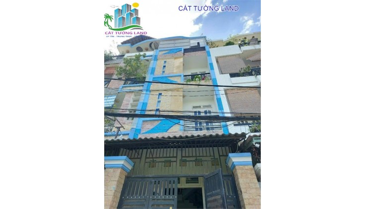 CHDV 4 Tầng, 7 Phòng, DT 25tr/th. Hẻm 6m Đường Số 2, Phường 16. Giá 6.5 tỷ