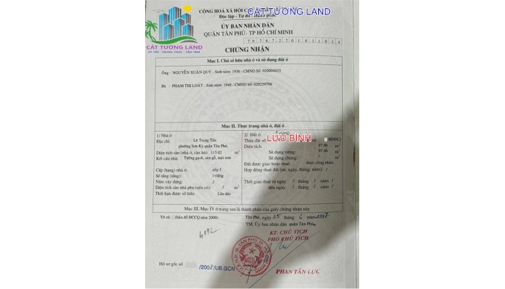 Bán nhà 4.5x23m, Hẻm 7m Lê Trọng Tấn, Tây Thạnh. Giá cực rẻ chỉ 6.8 tỷ