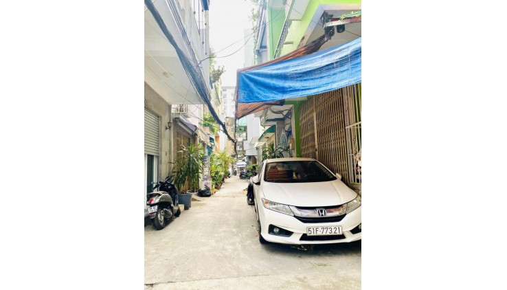 * Quận 10,Hẻm 6m, Ôtô Đỗ cửa-1 Căn Ra MT Nguyễn KIm 4Tầng-Ngang hiếm 4.5m-4PN, Hơn 9TỶ