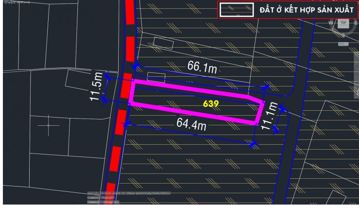Bán đất thổ cư 784m² (11.5m x 64m), Nguyễn Thị Ngoạn, Trung Lập Thượng, Củ Chi, hướng Tây Bắc, 3.6 tỷ