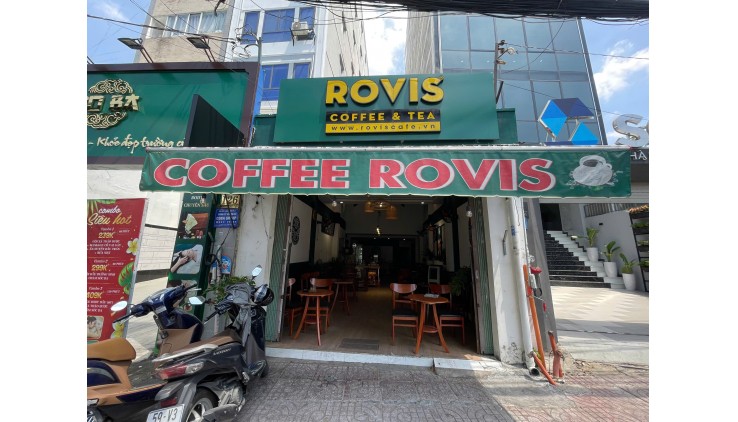 Quận Bình Thạnh ! QUÁN CAFÉ NHƯỢNG QUYỀN ROVIS ĐẸP LẮM , SANG RẺ CHỈ 189 tr ( Ngang 4,7m x 22m ), Lề Đường 5m, Tel : 0965107795 ( chính chủ )