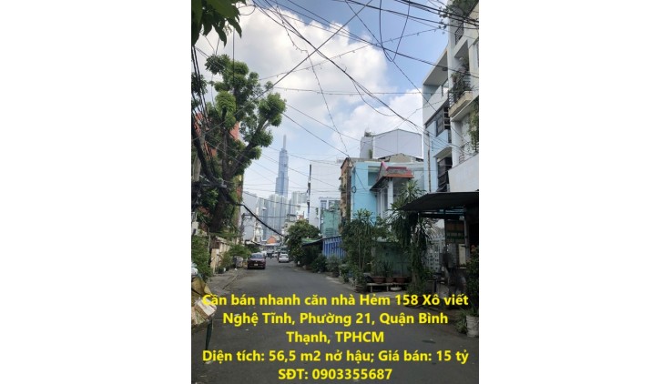 Cần bán nhanh căn nhà đường Xô Viết Nghệ Tĩnh, P21, Q.Bình Thạnh, TPHCM