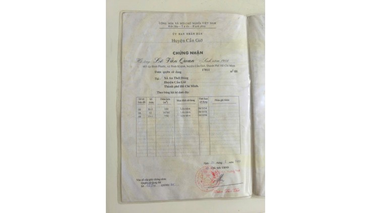 ĐẤT ĐẸP - GIÁ TỐT - Cần Ban Lô Đất Vị Trí Đắc Địa Tại An Thới Đông, Huyện Cần Giờ, TP Hồ Chí Minh