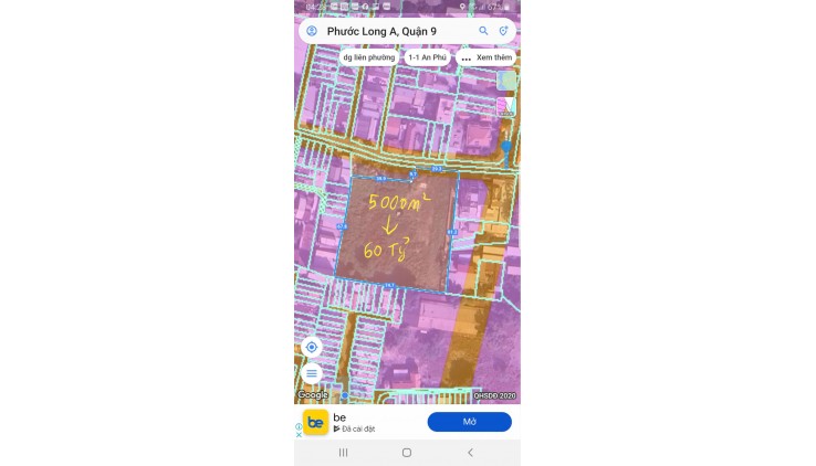 CƠ HỘI ĐẦU TƯ MT  HỒ BÁ PHẤN , PHUOC LONG A , DT: 4860M2 ĐẤT Ở THỔ CƯ QUẬN 9 - GIÁ CHỈ 60 TỶ