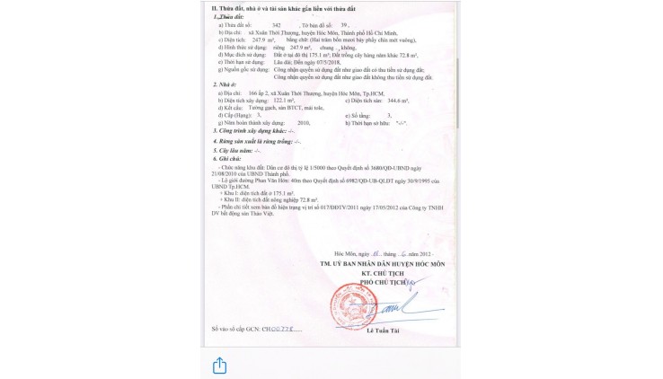 NHÀ VỊ TRÍ ĐẸP - GIÁ TỐT  Chính chủ Cần Bán Nhà đường Phan Văn Hớn Xã Xuân Thới  Thượng ,  Hóc Môn,