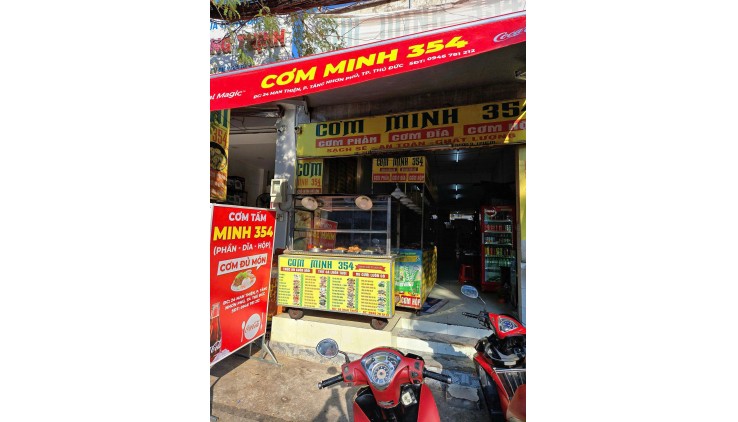 CẦN SANG NHƯỢNG QUÁN CƠM Mặt tiền đầu đường Man Thiện q9 tp Thủ Đức