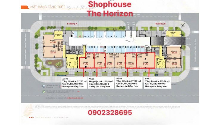 SHOPHOUSE THE HORIZON – LẦN ĐẦU TIÊN MỞ BÁN TẠI HỒ BÁN NGUYỆT, CƠ HỘI VÀNG CHO NHÀ ĐẦU TƯ