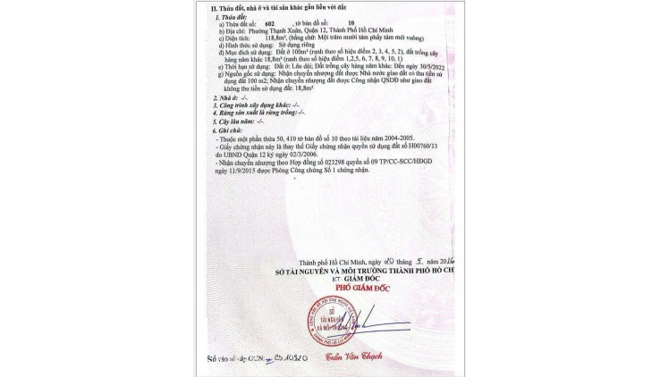 Chính Chủ Bán Đất Thanh Xuân Quận 12