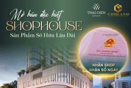 Mua Bán Shophouse sỏ hửu sổ hồng lâu dài tại Thảo Điền Green Nguyễn Văn Hưởng Quận 2 , nhận booking 9 căn.