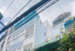 5.5 tỷ- bán nhà Mặt Tiền Hẻm Kinh Doanh buôn bán- Gần chợ Cây Quéo- Phú Nhuận