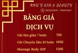 NAY BẠN MỆT MỎI - GHÉ TIỆM NHƯ Ý SPA & BEAUTY MASSAGE LƯNG, CỔ, VAI, GÁY THÔI!!