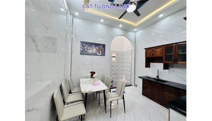 Nhà Trệt 2 Lầu full nội thất, 4PN. Hẻm 8m Phan Huy Ích, Phường 15. Chỉ 6.5 tỷ