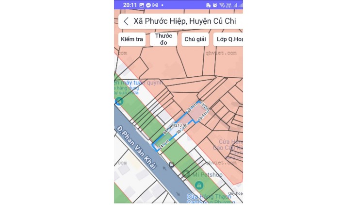 1212m2 Mặt Tiền Phan Văn Khải ( Quốc Lộ 22 ) Củ Chi Hồ Chí MInh có 12 tỷ x