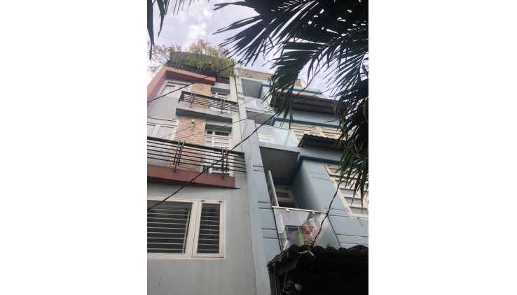 CHDV,HXH quay đầu ,Nguyễn tiểu la  Q.10, 4 tầng 59m2  sổ vuông hoàn công đủ dưới 9ty tl