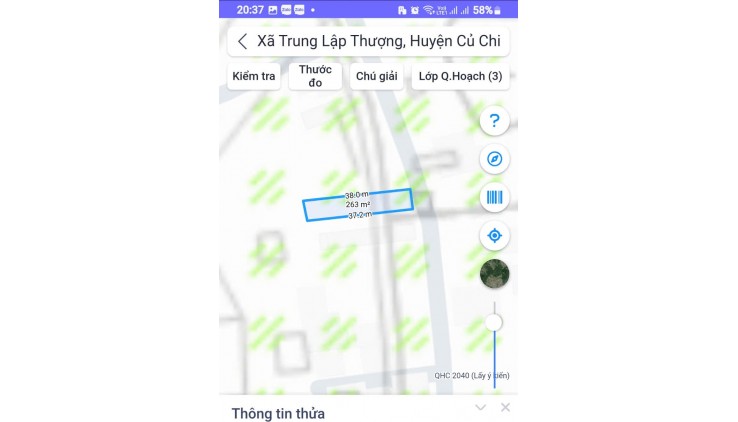 263m2 Đất Mặt Tiền Trung Lập Củ Chi TP. Hồ Chí Minh có 2 tỷ x