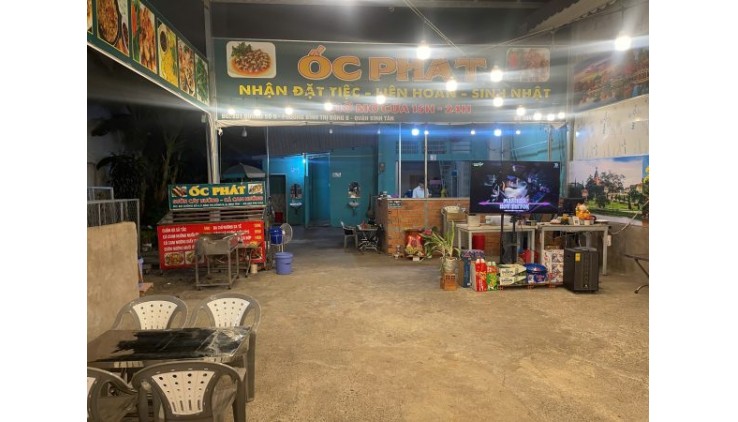 Q. Bình Tân – Khu Tên Lửa , Quán ỐC Đẹp Lắm – MT đường đông MB bao rẻ nhất khu vực, Tel : 0977588425 ( chính chủ )