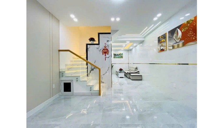Giá mềm nhất quận Gò vấp: 5.28 tỷ - Quang Trung - phường 11 - Diện Tích : 4.5X 9 nở hậu 4.7- trệt 1 lầu gồm gara xe pk bếp 2 PN 2 tolet , ban công