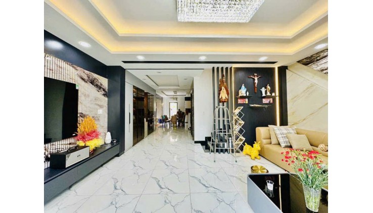 Giá mềm nhất quận Bình Tân: 11.5 tỷ - NGUYỄN QUÝ YÊM - DT:113M - 6X19M- HẺM XE HƠI - 2 MẶT HẺM - 5 TẦNG BTCT MỚI TINH- 5PN, 7WC, phòng khách, bếp,