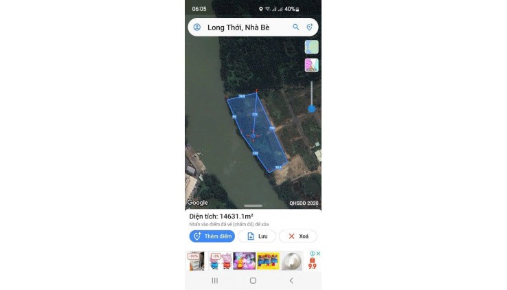 ĐẤT ĐẸP 4 MẶT TIỀN XÂY XƯỞNG DIỆN TÍCH LỚN ĐẾN 14600M2 – LONG THỚI, NHÀ BÈ GIÁ 90 TỶ