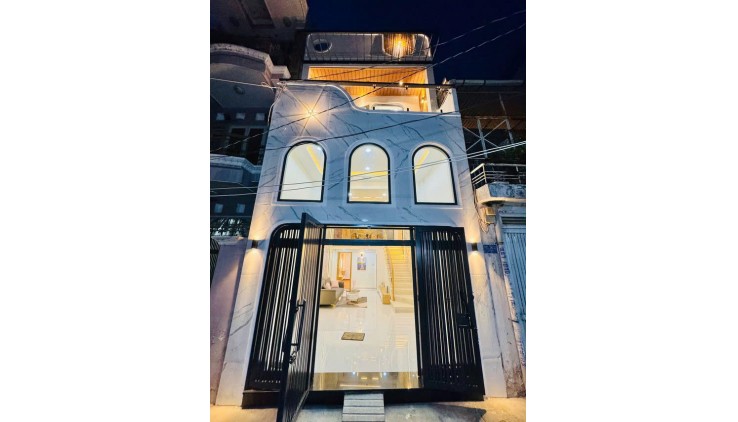 Giá mềm nhất quận Bình thạnh: 7,45 tỷ -Nguyễn Văn Đậu -Diện tích: 4.2 x 11m. Công nhận trên sổ 43m2-  1 trệt + 1 lửng + 1 lầu + 3 Phòng ngủ + 4 WC