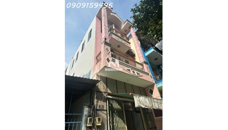 Nhà mặt tiền đường Trần Hưng Đạo Quận.Tân Phu 4.5 x21 4 tầng giá 14.9 99 tỷ