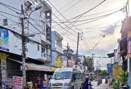 BÁN MẶT TIỀN KINH DOANH ĐÔNG HƯNG THUẬN 9 - QUẬN 12- NGANG 4m4 - 4 TẦNG BTCT- 90M2 - CHỈ 5,95 TỶ