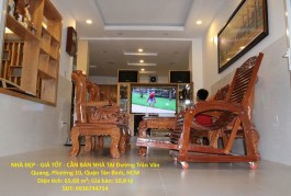 NHÀ ĐẸP - GIÁ TỐT - CẦN BÁN NHÀ TẠI Đường Trần Văn Quang, Phường 10, Quận Tân Bình, HCM