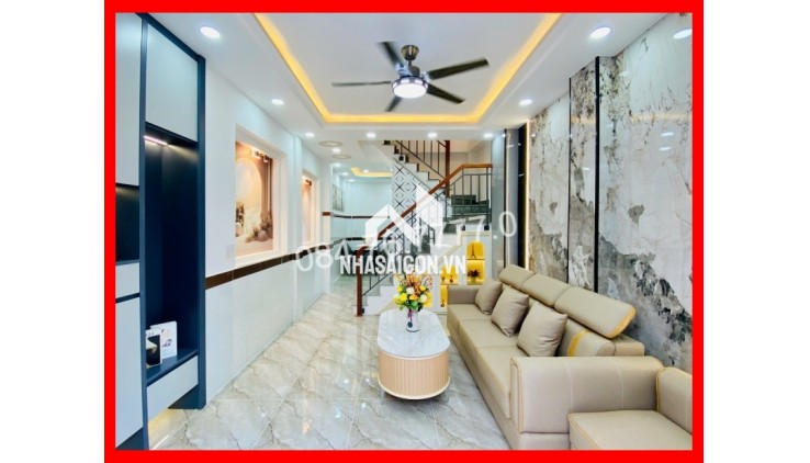 BÁN NHÀ HXH 4 TẦNG, 4PN, 4WC - QUANG TRUNG, GÒ VẤP - 5.7 TỶ - 33M2 - NHÀ MỚI ĐẸP - LIỀN KỀ TIỆN ÍCH