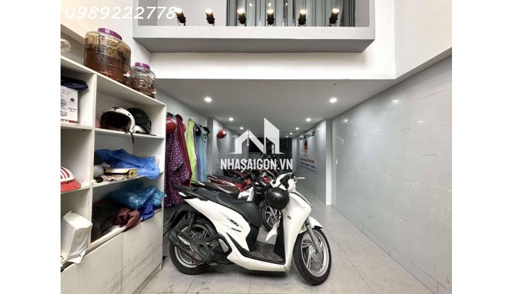 CHDV 14 PHÒNG LÊ QUANG ĐỊNH- 110M2 A4 - 5 TẦNG KTS THIẾT KẾ - HẺM TRẢI NHỰA Ô TÔ 7 CHỖ, 3 CĂN RA MẶT TIỀN.