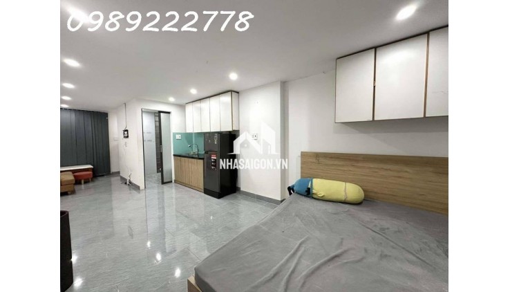 CHDV 14 PHÒNG LÊ QUANG ĐỊNH- 110M2 A4 - 5 TẦNG KTS THIẾT KẾ - HẺM TRẢI NHỰA Ô TÔ 7 CHỖ, 3 CĂN RA MẶT TIỀN.