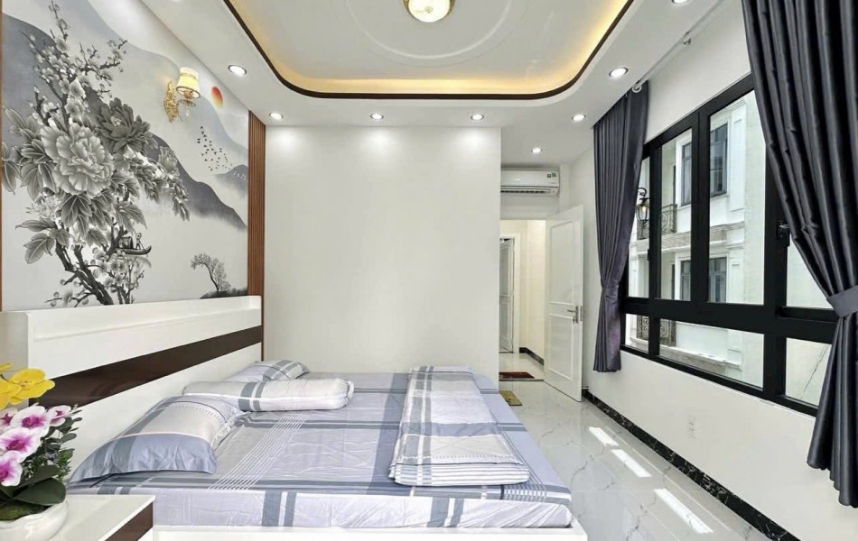 BÁN NHÀ MỚI ĐẸP PHƯỜNG 6, BÌNH THẠNH – FULL NỘI THẤT – 2 MẶT HẺM